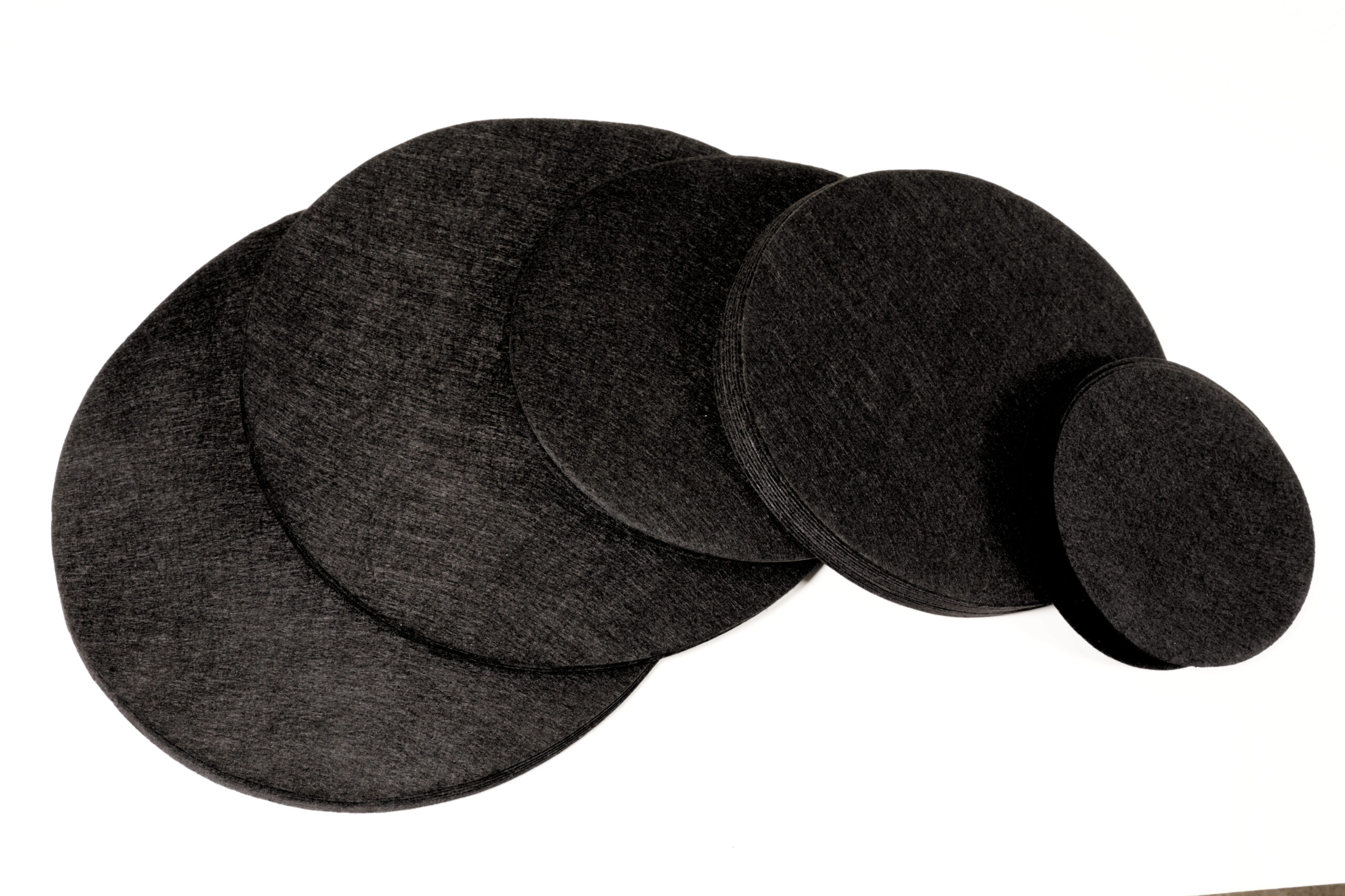 Elegant Black Felt Dividers For China Storage - Set Of 50 Pieces In 5, 8, 11 Inch Sizes - View #7